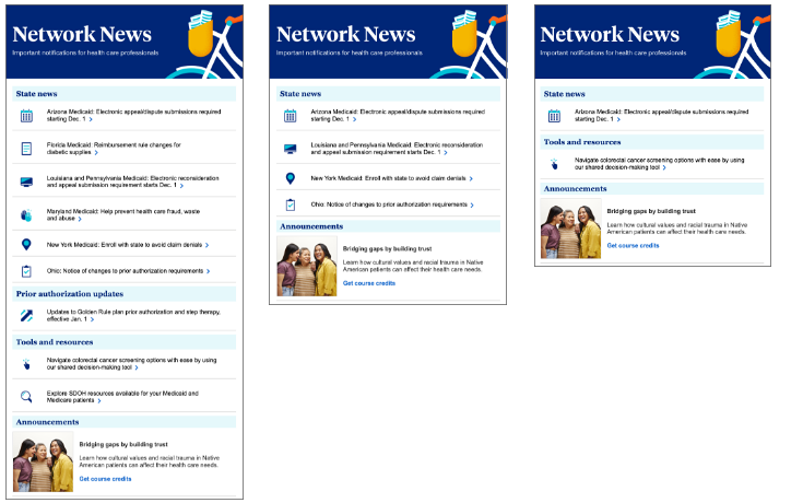 Image of News headlines selected by area of interest